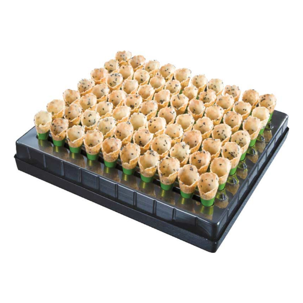 Mini Black Sesame Cones 140 pc La Rose Noire Qualifirst